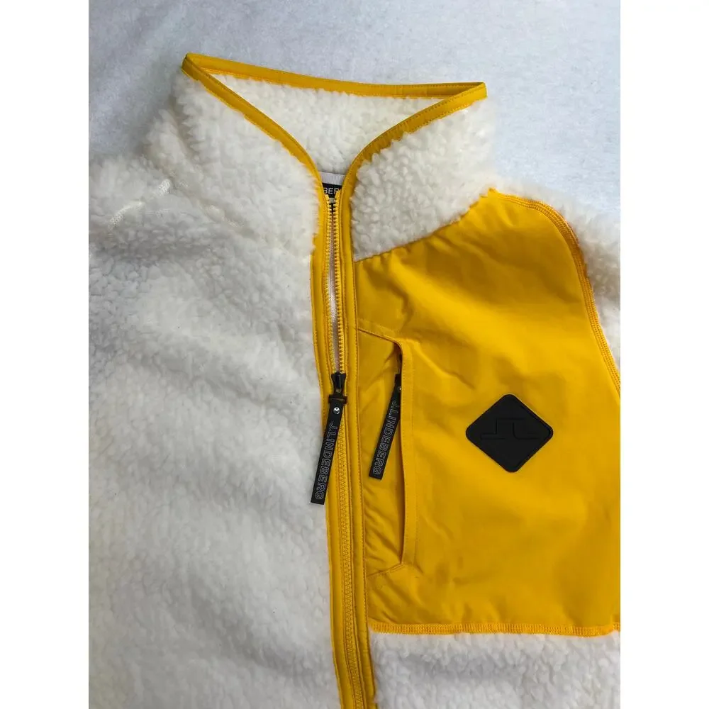 Copied - NWT J.Lindeberg Zeke Mid Layer Jacket Cloud White, L, Full Zip